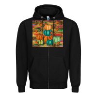 Black pumpkin Zipper Hoodie - RanaPortraitStore