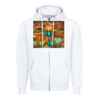 White pumpkin Zipper Hoodie - RanaPortraitStore