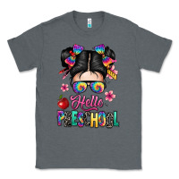 Charcoal Heather hello preschool kid Classic Tee - texasbilliewilder