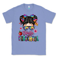 Colony Blue hello preschool kid Classic Tee - texasbilliewilder
