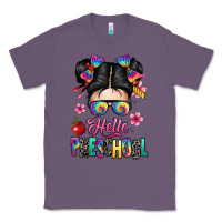Lavender hello preschool kid Classic Tee - texasbilliewilder