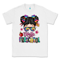 White hello preschool kid Classic Tee - texasbilliewilder