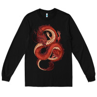 Black red dragon Long Sleeve Tee - RanaPortraitStore