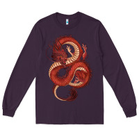 Plum red dragon Long Sleeve Tee - RanaPortraitStore