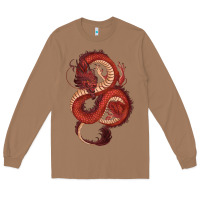 Toasted Coconut red dragon Long Sleeve Tee - RanaPortraitStore