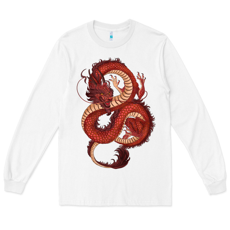 Red Dragon Long Sleeve Tee by RanaPortraitStore | Teevron