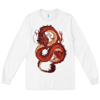 White red dragon Long Sleeve Tee - RanaPortraitStore