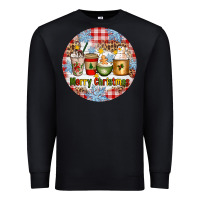 Black Merry Christmas Coffee Cups Premium Sweatshirt - Artiststas