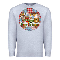 Heather Grey Merry Christmas Coffee Cups Premium Sweatshirt - Artiststas