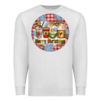 Oatmeal Heather Merry Christmas Coffee Cups Premium Sweatshirt - Artiststas