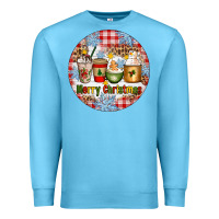 Ocean Blue Merry Christmas Coffee Cups Premium Sweatshirt - Artiststas