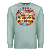 Seafoam Merry Christmas Coffee Cups Premium Sweatshirt - Artiststas