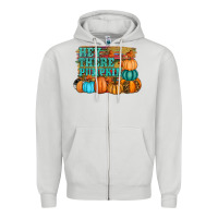 Dove Grey hey there pumpkin Zipper Hoodie - RanaPortraitStore