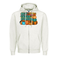 Oatmeal Heather hey there pumpkin Zipper Hoodie - RanaPortraitStore