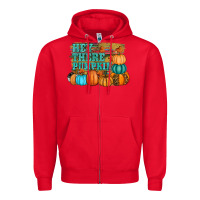 Red hey there pumpkin Zipper Hoodie - RanaPortraitStore