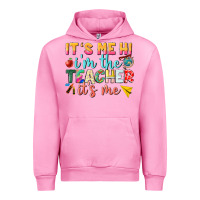 Fuchsia Pink its me hi im the teacher its me nca Urban Hoodie - NancyCooperArtShop