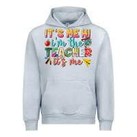 Heather Grey its me hi im the teacher its me nca Urban Hoodie - NancyCooperArtShop