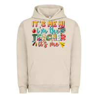 Pigment French Oak its me hi im the teacher its me nca Urban Hoodie - NancyCooperArtShop