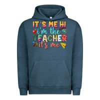 Pigment Midnight Navy its me hi im the teacher its me nca Urban Hoodie - NancyCooperArtShop