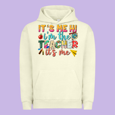 Its Me Hi Im The Teacher Its Me Nca Urban Hoodie Designed By Nancycooperartshop
