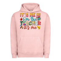 Pigment Salmon its me hi im the teacher its me nca Urban Hoodie - NancyCooperArtShop