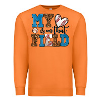 Carrot my heart is on that field baseball Premium Sweatshirt - AdoDesignShop