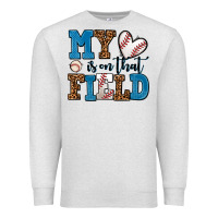 Oatmeal Heather my heart is on that field baseball Premium Sweatshirt - AdoDesignShop