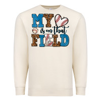 Sandshell my heart is on that field baseball Premium Sweatshirt - AdoDesignShop