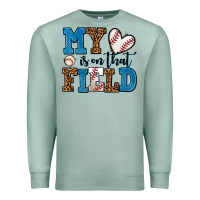 Seafoam my heart is on that field baseball Premium Sweatshirt - AdoDesignShop