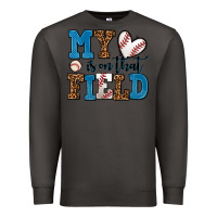 Smoke my heart is on that field baseball Premium Sweatshirt - AdoDesignShop