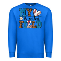True Royal my heart is on that field baseball Premium Sweatshirt - AdoDesignShop