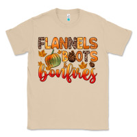 Flannels Boots And Bonfires Classic Tee | Teevron