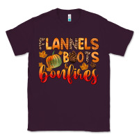 Plum flannels boots and bonfires Classic Tee - Zillion Design Studio