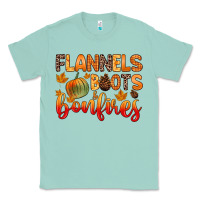 Seafoam flannels boots and bonfires Classic Tee - Zillion Design Studio
