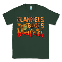 Sports Green flannels boots and bonfires Classic Tee - Zillion Design Studio