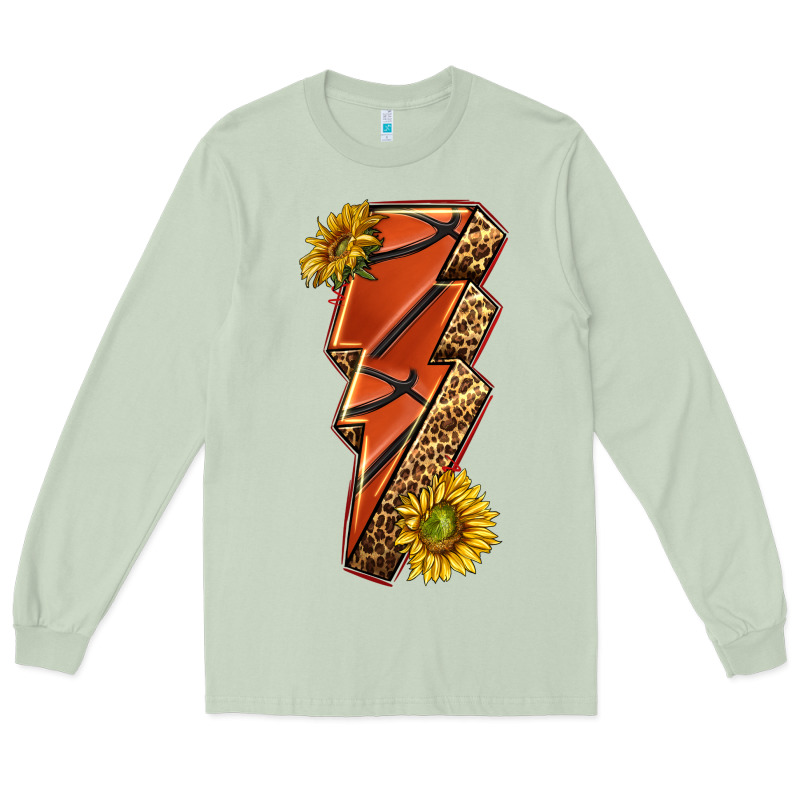Sport Basketball Lightning Bolt Long Sleeve Tee by texasbilliewilder | Teevron