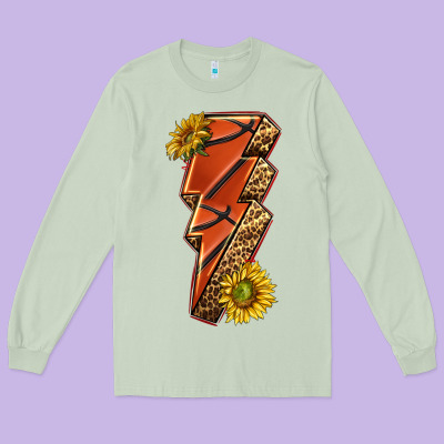 Long Sleeve Tee sport basketball lightning bolt