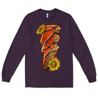 Plum sport basketball lightning bolt Long Sleeve Tee - texasbilliewilder