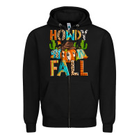 Black howdy fall Zipper Hoodie - Zillion Design Studio