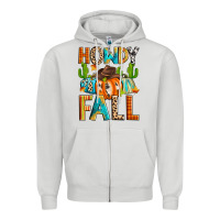 Dove Grey howdy fall Zipper Hoodie - Zillion Design Studio