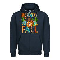 Navy howdy fall Zipper Hoodie - Zillion Design Studio