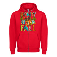Red howdy fall Zipper Hoodie - Zillion Design Studio
