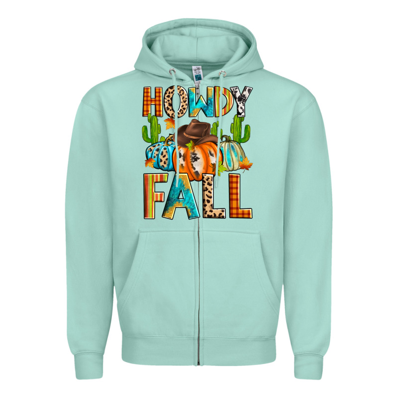 Howdy Fall Zipper Hoodie by Zillion Design Studio | Teevron