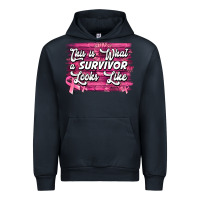 This Is What A Survivor Looks Like Breast Cancer Urban Hoodie | Teevron
