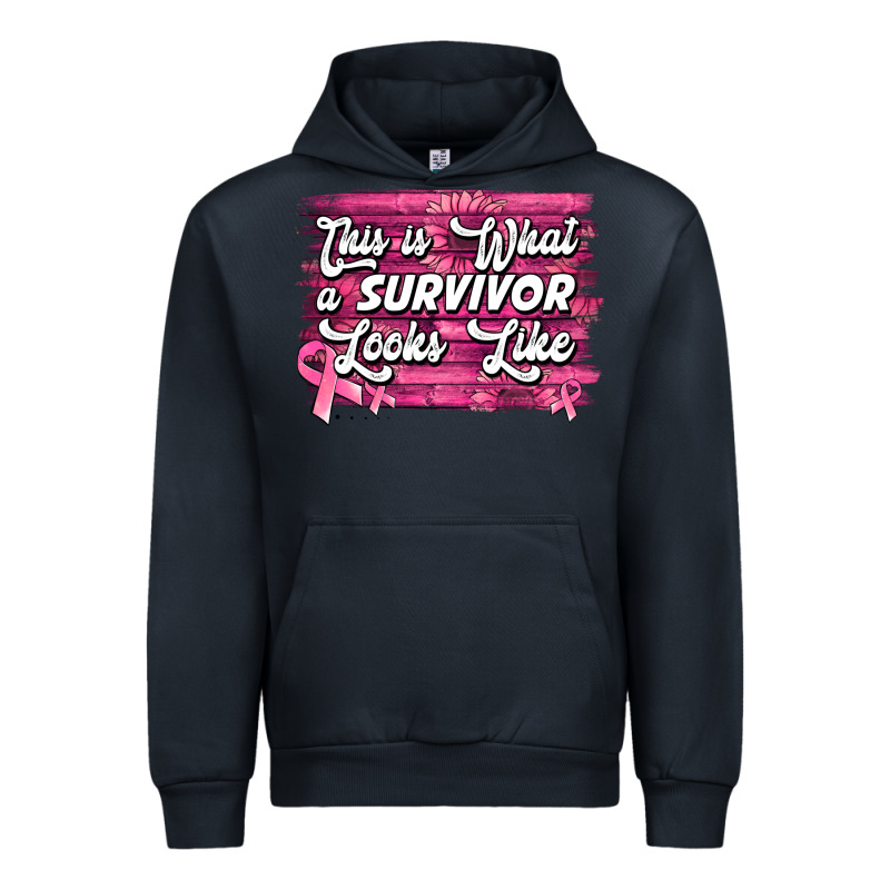 This Is What A Survivor Looks Like Breast Cancer Urban Hoodie by NancyCooperArtShop | Teevron