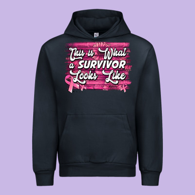 This Is What A Survivor Looks Like Breast Cancer Urban Hoodie Designed By Nancycooperartshop