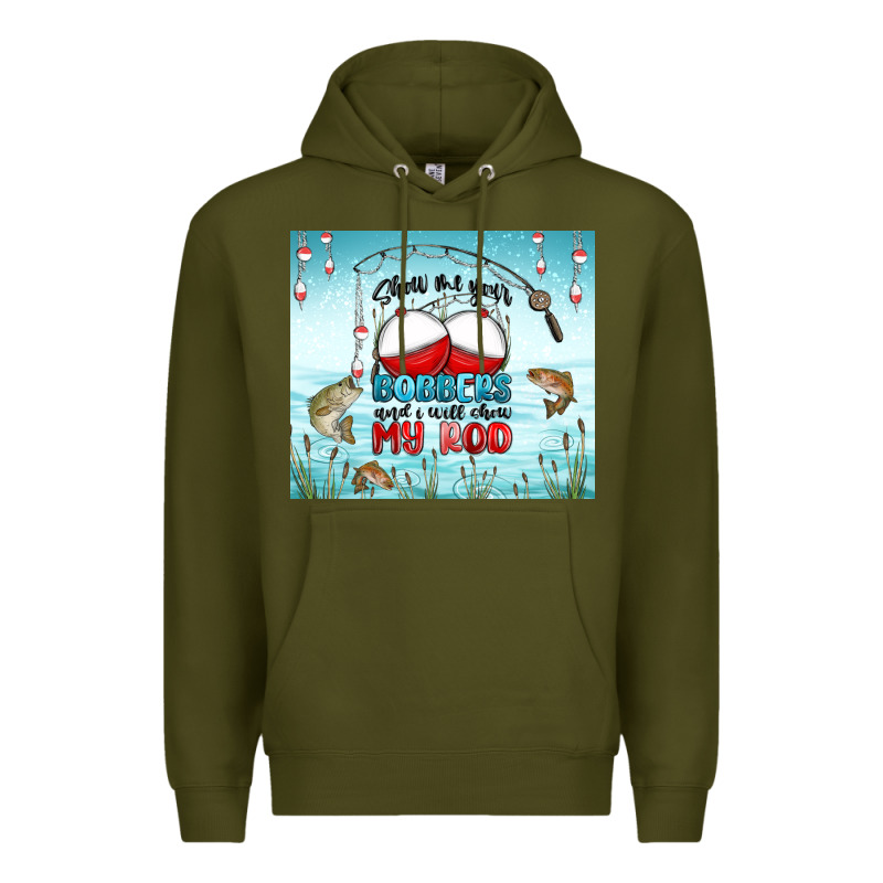 Show Me Your Bobbers And I Will Show My Rod Premium Hoodie by MaliasSmallBusiness | Teevron