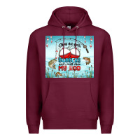 Burgundy show me your bobbers and i will show my rod Premium Hoodie - MaliasSmallBusiness
