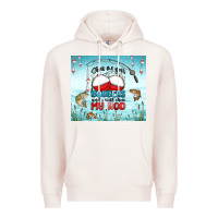 Pale Pink show me your bobbers and i will show my rod Premium Hoodie - MaliasSmallBusiness