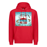 Red show me your bobbers and i will show my rod Premium Hoodie - MaliasSmallBusiness